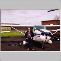 Myself with the Cessna, (no I did not fly it)