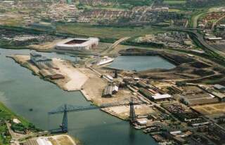 Middlesbrough (Transporter and Riverside Stadium) from the air